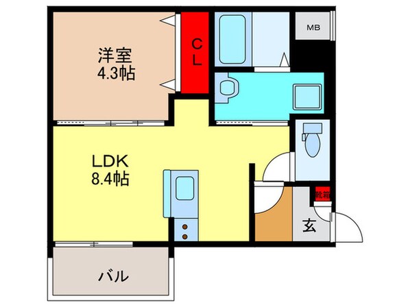 ALEGRIA弥刀の物件間取画像